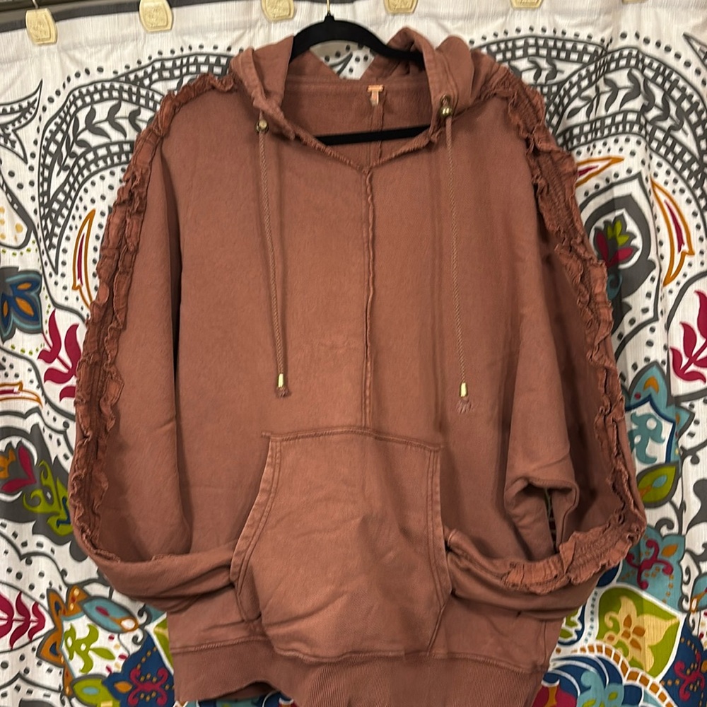 Free People.... Clay colored oversized free People hoodie